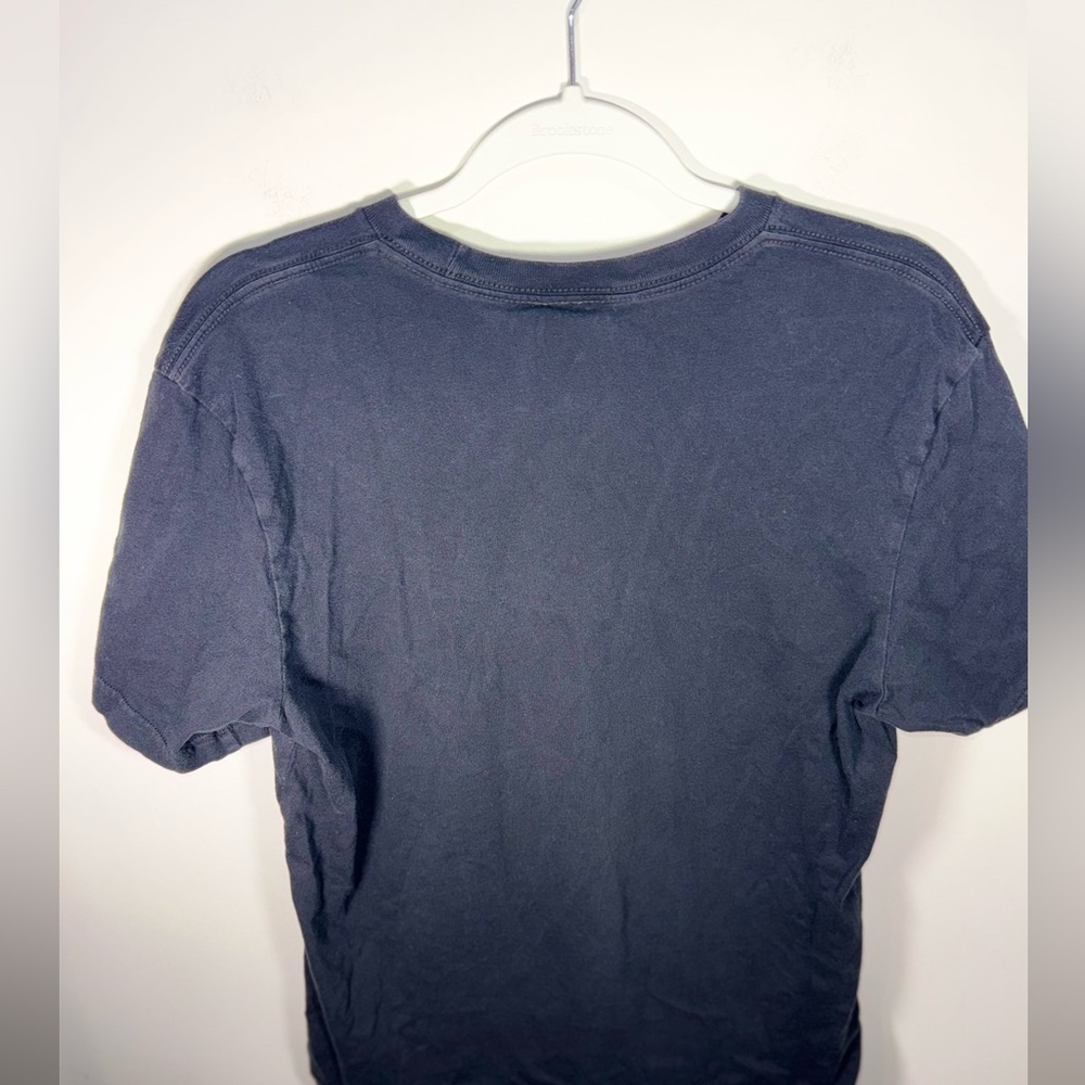 Adidas Classic Cotton Black and White Tee with White Logo Size Medium - Picture 12 of 14